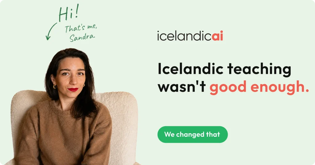 Icelandic teaching wasn't good enough